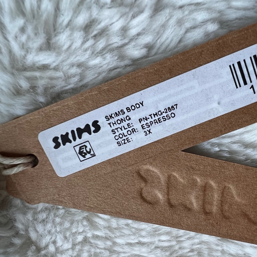 Skims Body Thong Espresso Brown PN-THG-2867 Women's Size 3X New - Picture 7 of 12